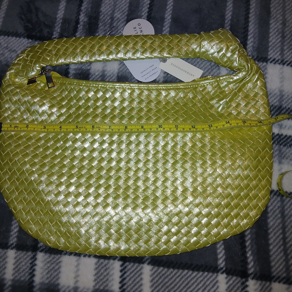 Lime Green Woven Women's Bag